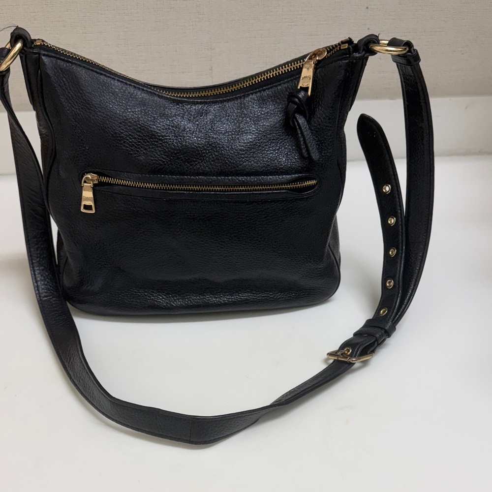 Coach Black Pebbled Leather Crossbody with Gold Hardware - Picture 5 of 8